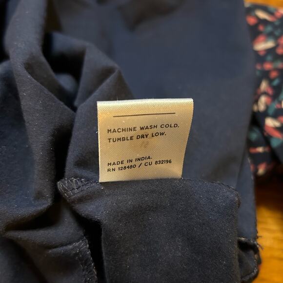 Pact Organic Blue Cotton Dress Size Small Small Fit Flare Pockets Sustainable - Picture 5 of 8